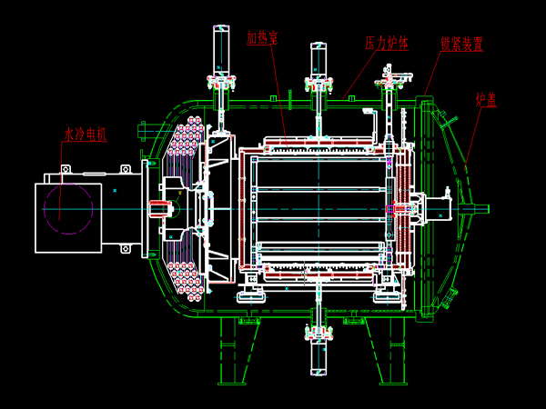 單室臥式低壓滲碳氣淬爐